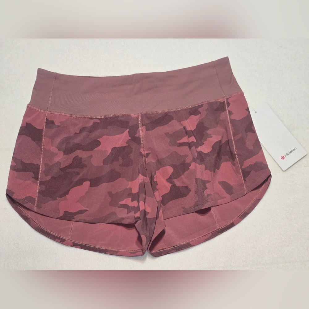 lululemon athletica Pink Camo Athletic Shorts